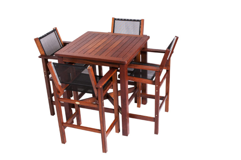 Kwila Bar Table 900mm – Outdoor Living Commercial