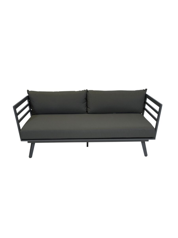 Palm Daybed Gunmetal Frame with Graphite Cushion