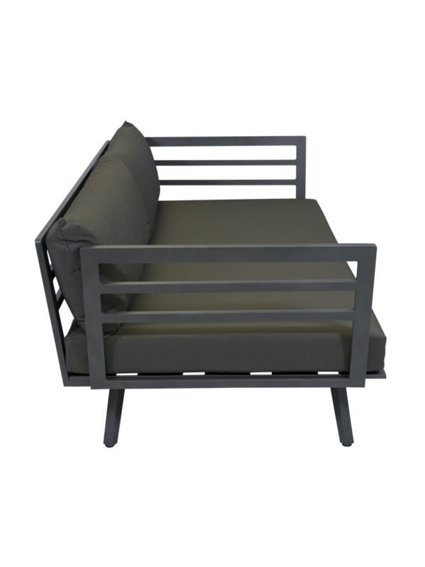 Palm Daybed Gunmetal Frame with Graphite Cushion