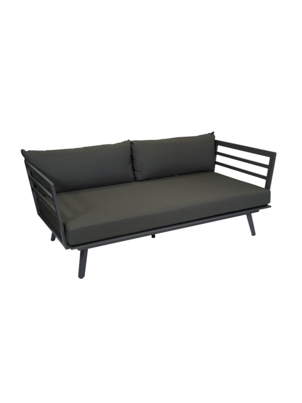 Palm Daybed Gunmetal Frame with Graphite Cushion