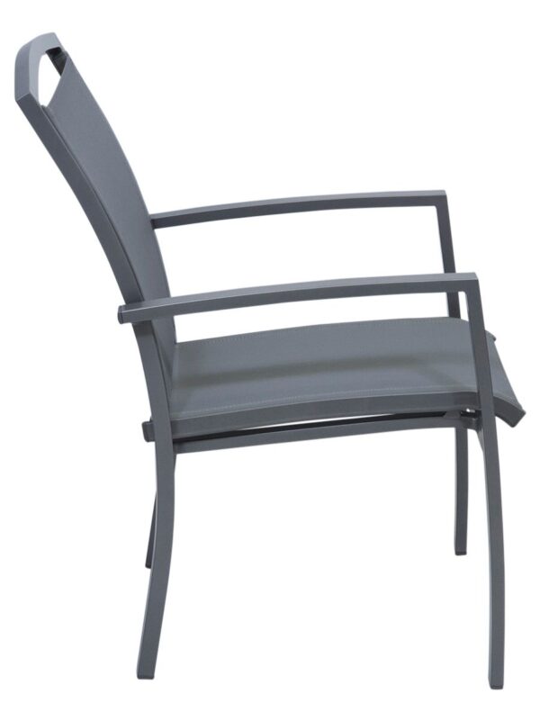 Lido Aluminium Chair Gunmetal/Graphite