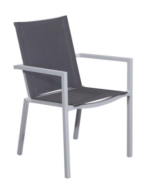 Salsa Dining Chair White Frame/Graphite Sling