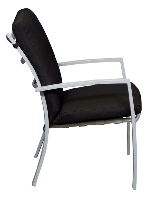 Malibu Chair White/Liquorice