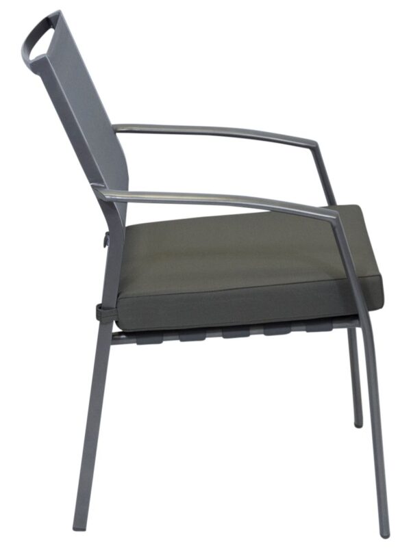 Sierra Cushion Chair Gunmetal/Graphite