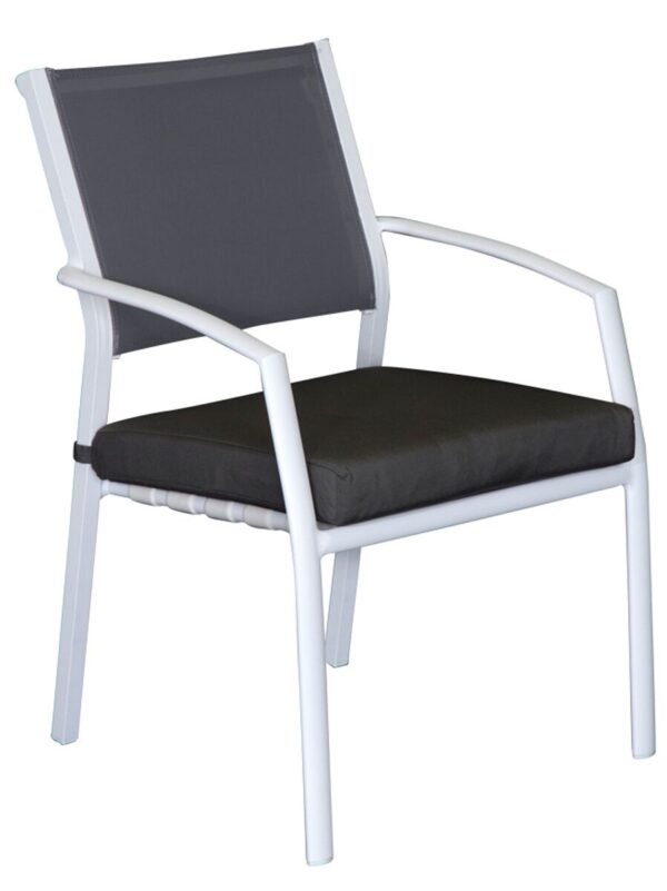 Sierra Cushion Chair White/Graphite