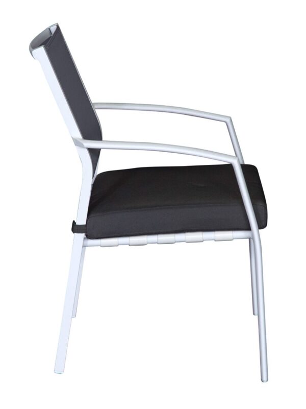 Sierra Cushion Chair White/Graphite