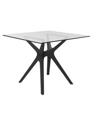 Vela Table Black 90x90