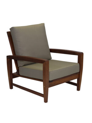 Kwila Sofa Chair with Oyster cushions